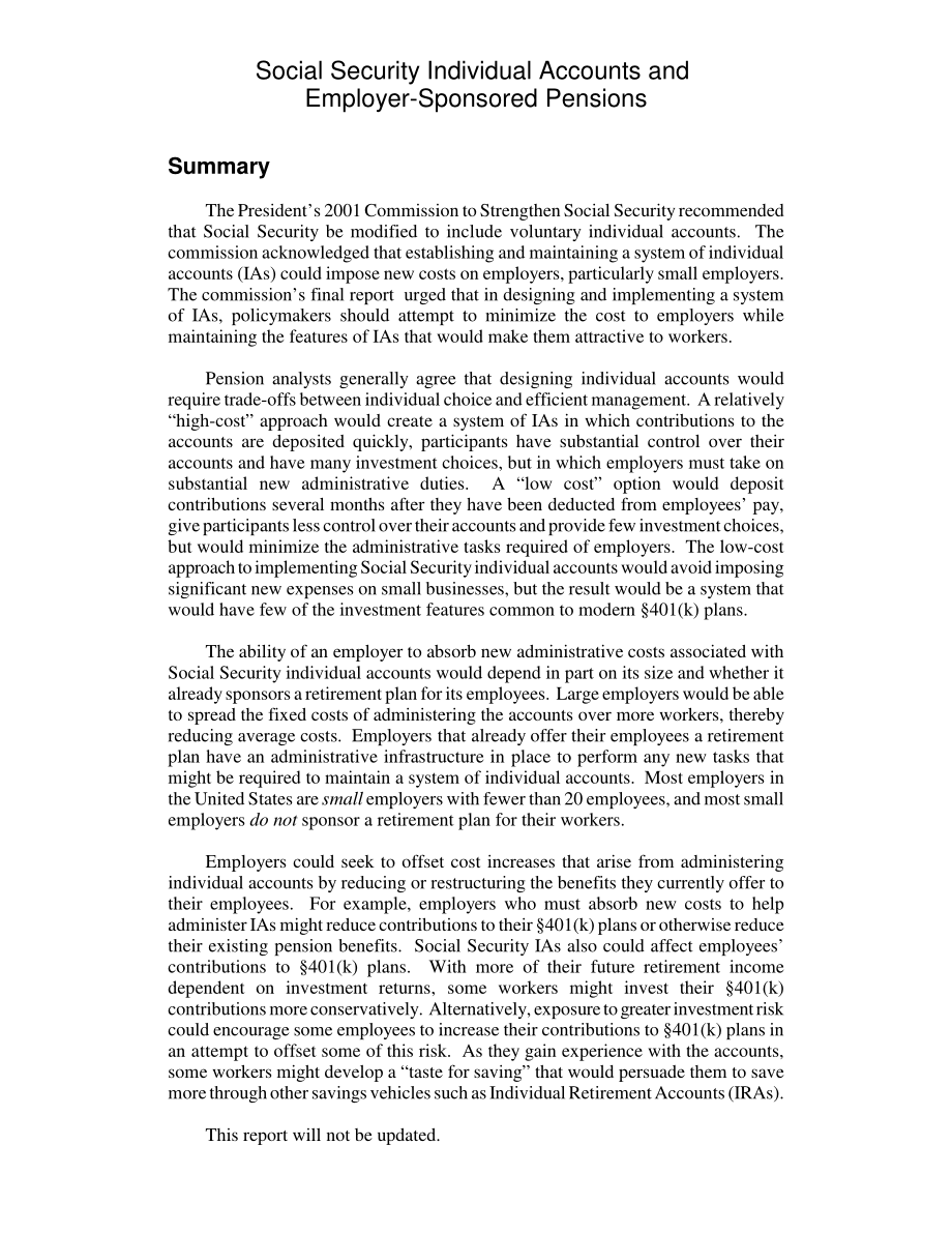 [20050203]RL32756_社会保障个人账户和雇主赞助养老金.pdf_第2页