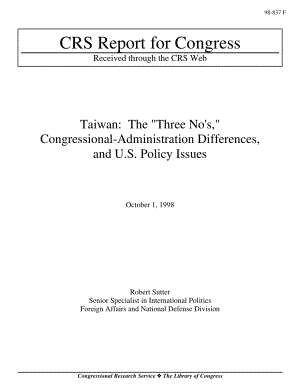 [19981001]98-837_台湾地区：“三不”、国会政府的分歧和美国的政策问题.pdf