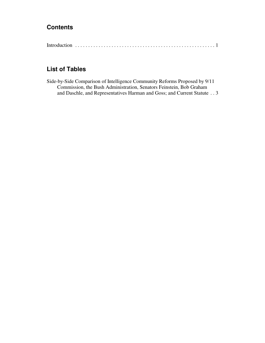 [20040813]RL32524_9·11委员会情报改革与立法提案的并行比较.pdf_第3页
