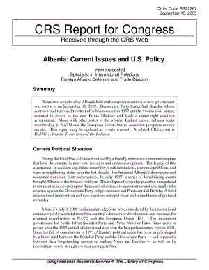 [20050915]RS22267_阿尔巴尼亚：当前问题和美国政策.pdf