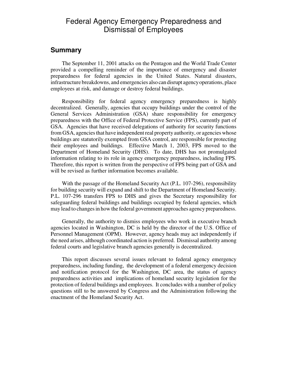 [20030304]RL31739_联邦机构应急准备和解雇员工.pdf_第2页