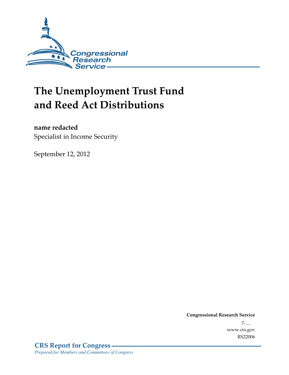 [20120912]RS22006_失业信托基金和里德法案分配.pdf_第1页