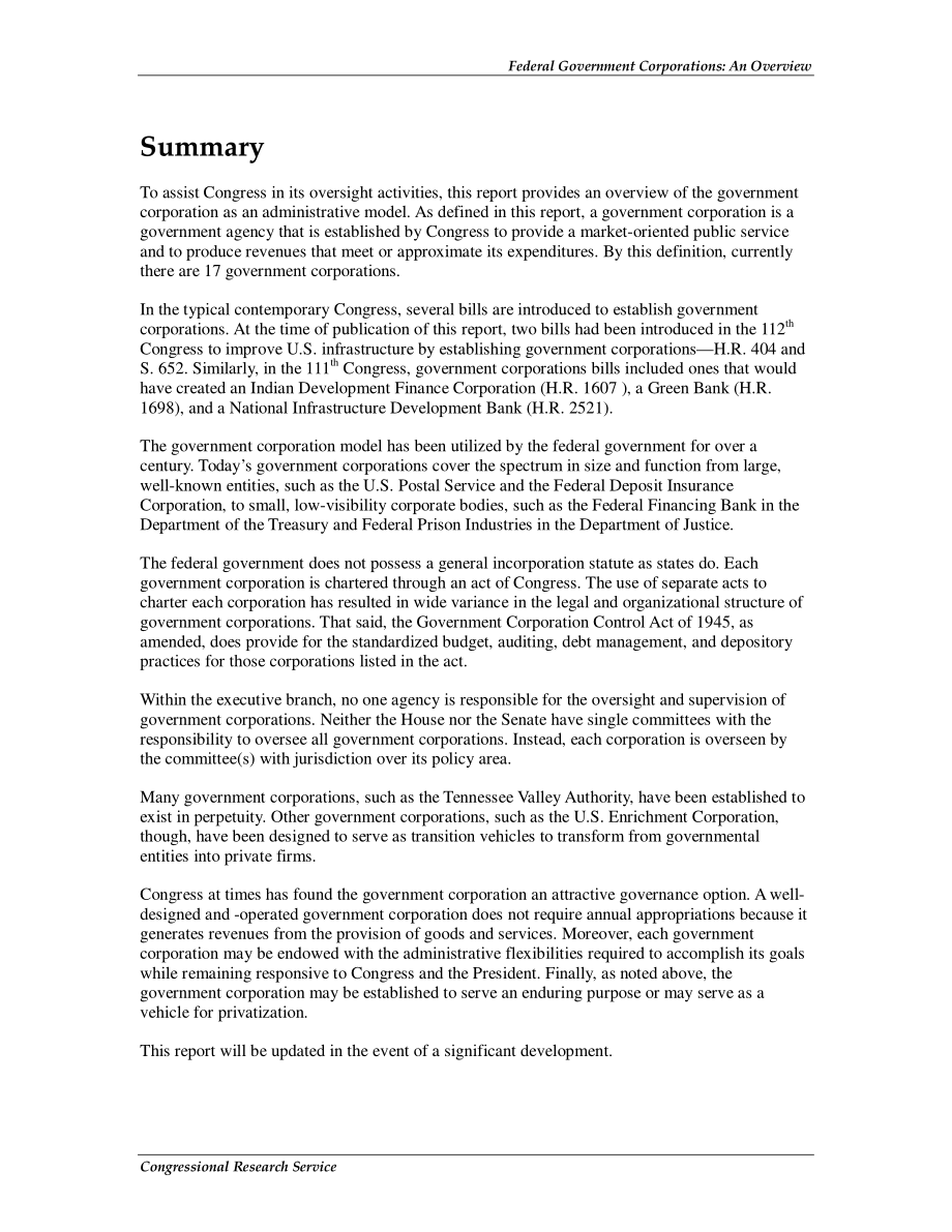 [20110608]RL30365_联邦政府公司：概述.pdf_第2页
