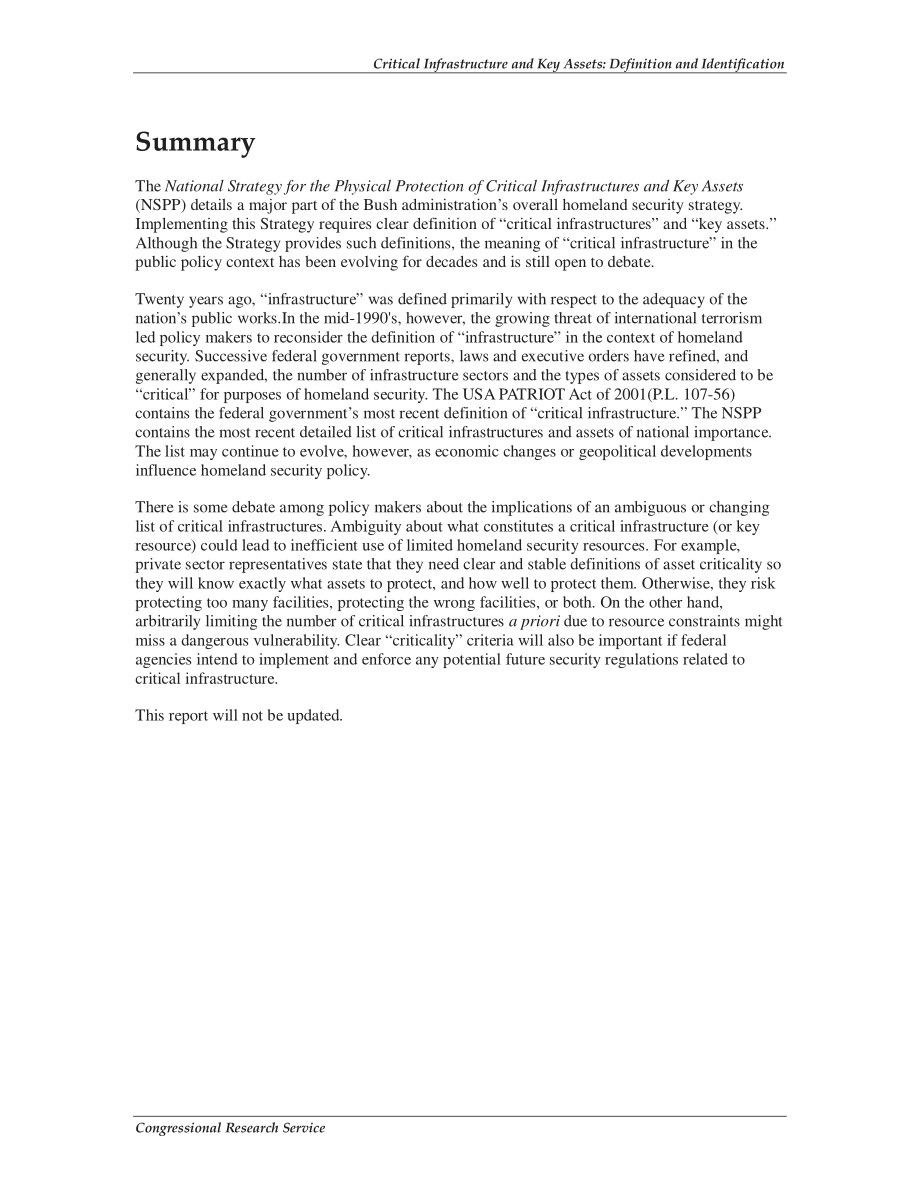 [20041001]RL32631_关键基础设施和关键资产：定义和识别.pdf_第2页