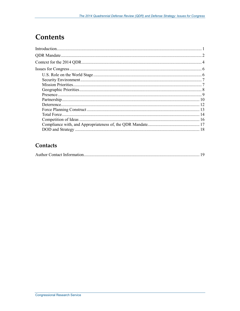 [20140224]R43403_2014年四年防务审查（QDR）和防务战略：国会议题.pdf_第3页