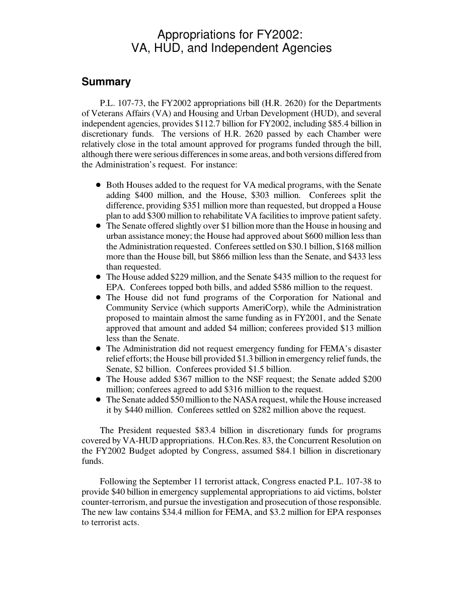 [20011207]RL31004_2002财年拨款：弗吉尼亚州、HUD和独立机构（P.L107-73).pdf_第3页