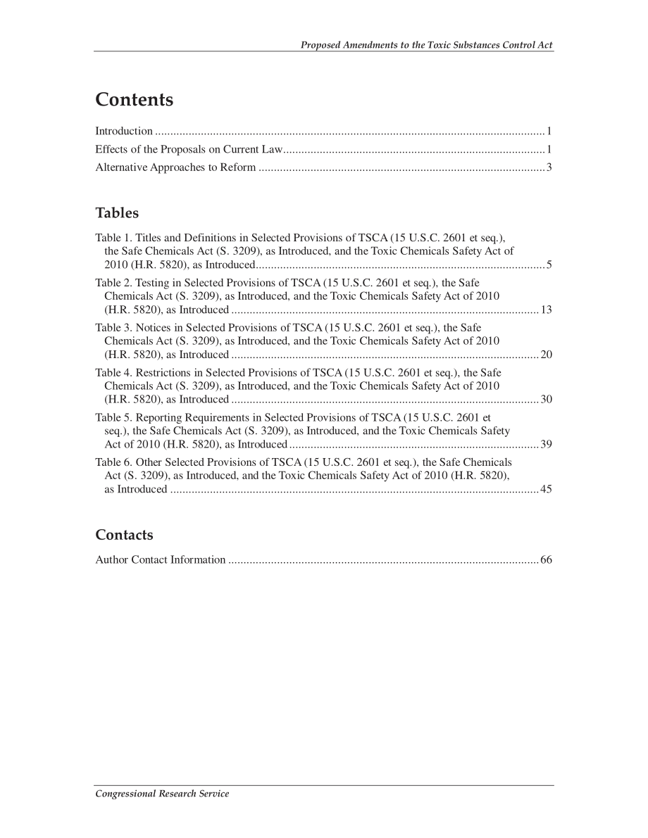 [20100812]R41335_《有毒物质控制法》（TSCA）拟议修正案：参众两院法案与现行法律的比较.pdf_第3页