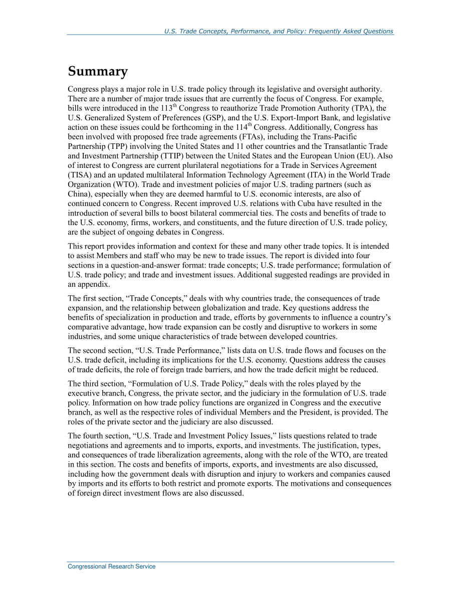 [20160325]RL33944_美国贸易概念、绩效和政策：常见问题解答.pdf_第2页