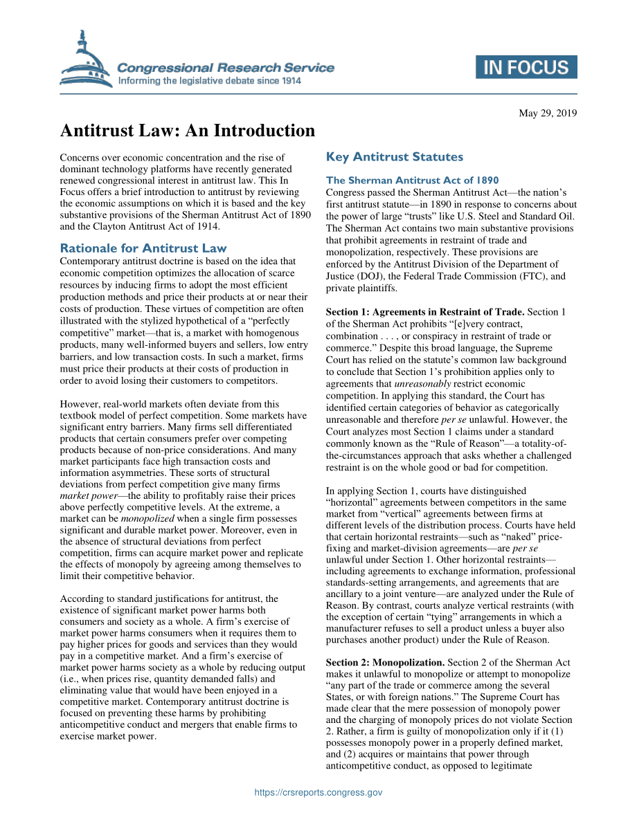 [20190529]IF11234_反托拉斯法：简介.pdf_第1页
