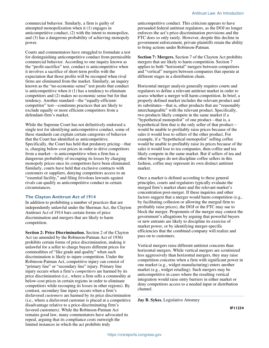 [20190529]IF11234_反托拉斯法：简介.pdf_第2页