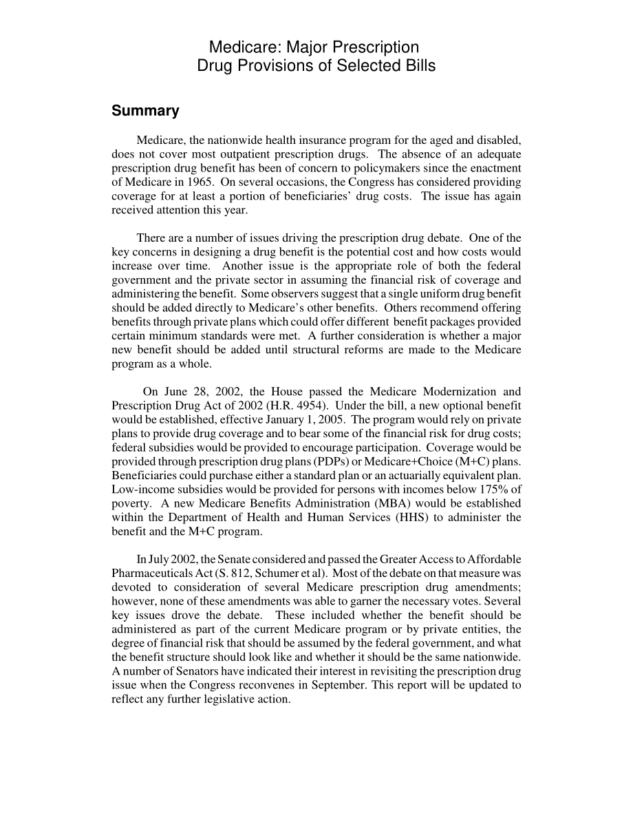 [20020814]RL31496_医疗保险：选定票据的主要处方药准备金.pdf_第2页