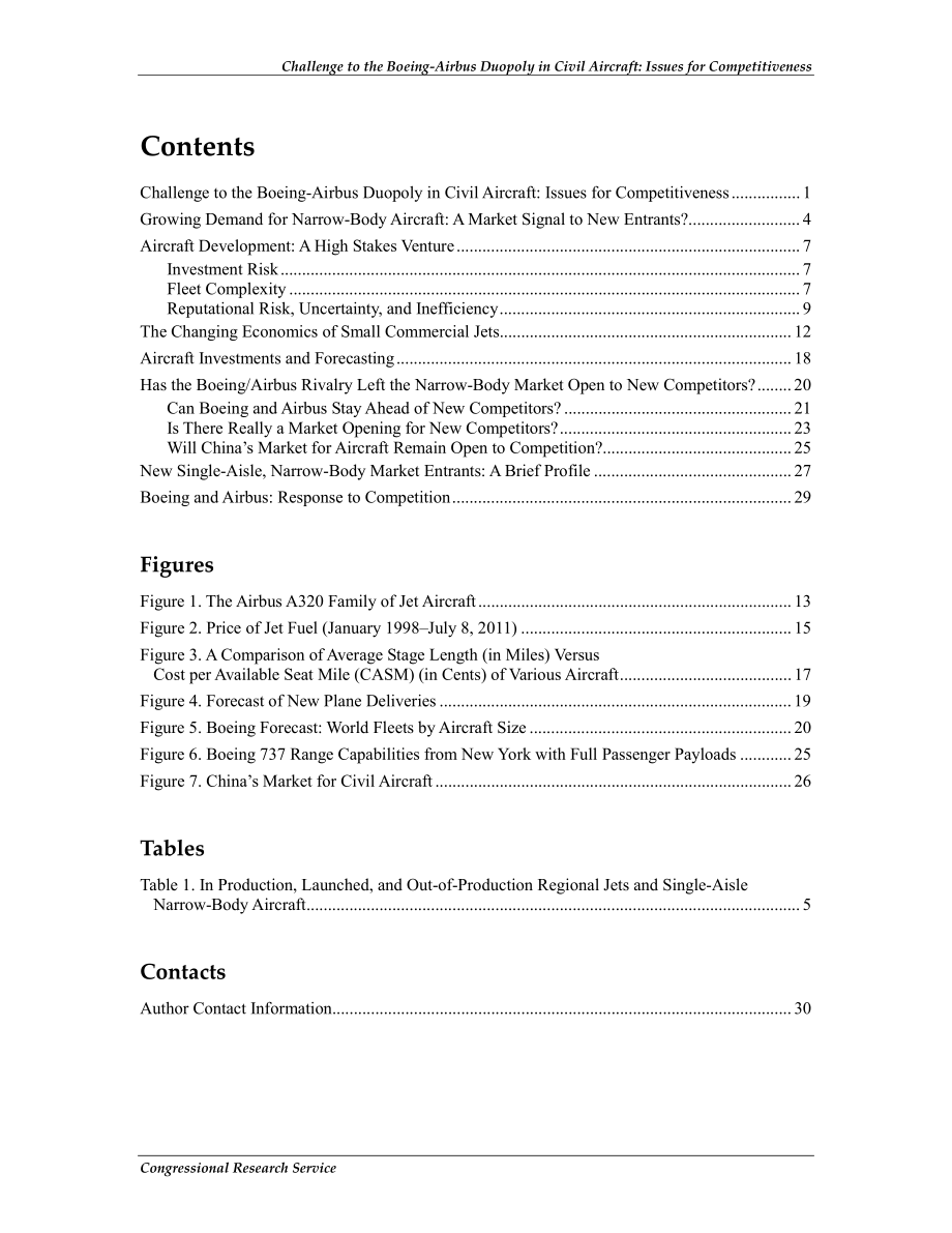 [20110725]R41925_对波音-空客民用飞机双寡头的挑战：竞争力问题.pdf_第3页