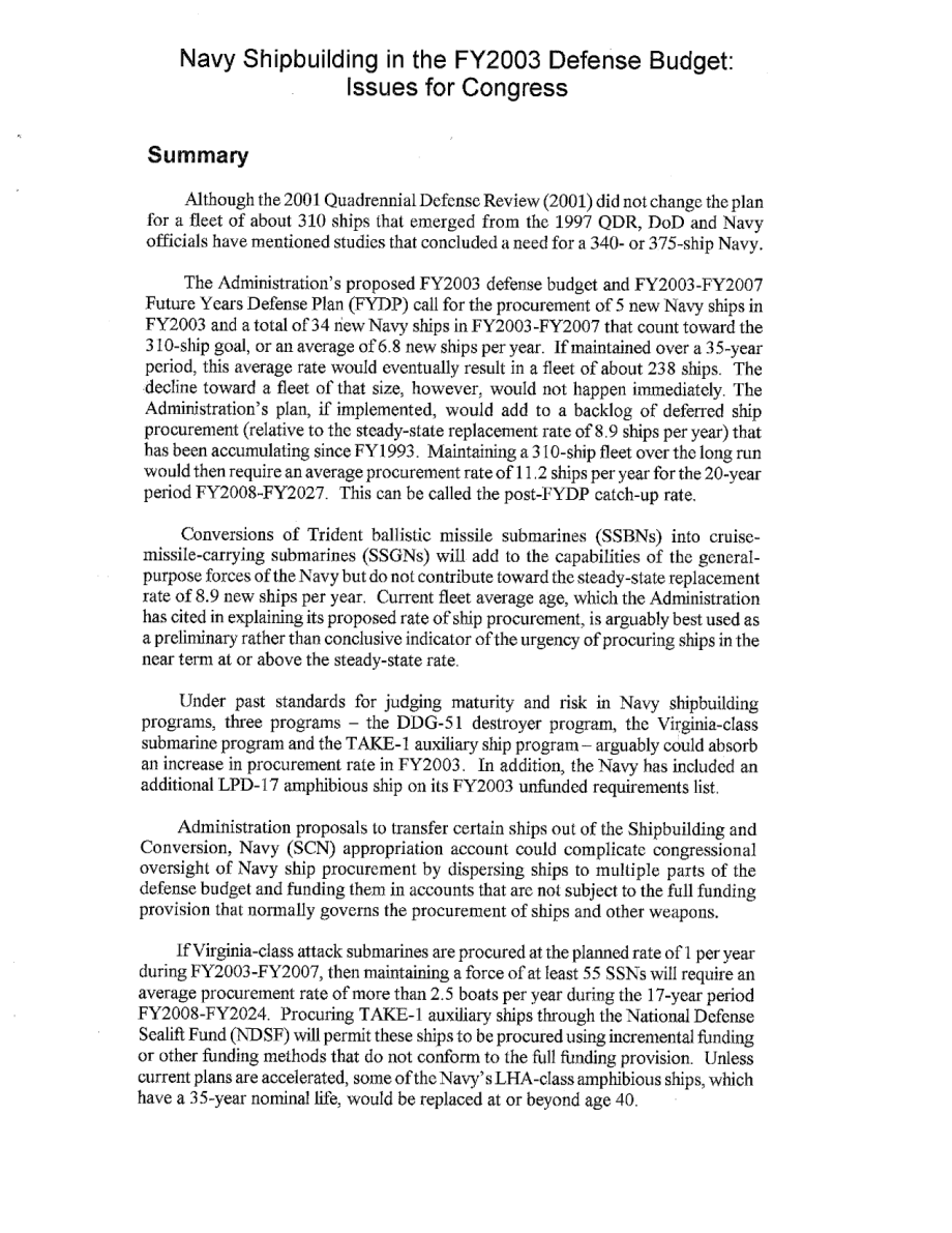 [20020415]RL31372_2003财年国防预算中的海军造船：国会议题.pdf_第2页