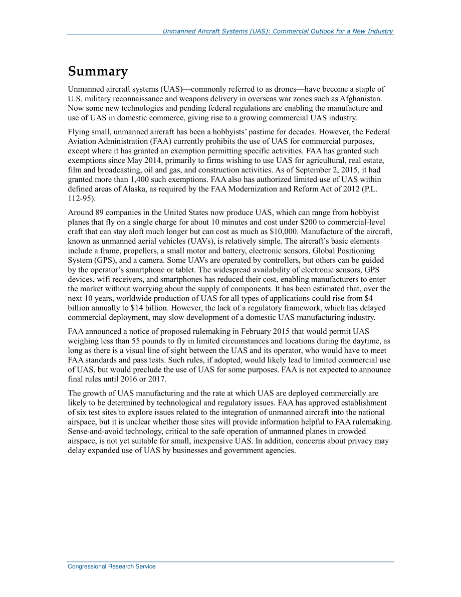 [20150909]R44192_无人机系统（UAS）：新行业的商业前景.pdf_第2页