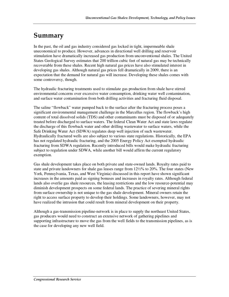 [20091030]R40894_非常规天然气页岩：发展、技术和政策问题.pdf_第2页