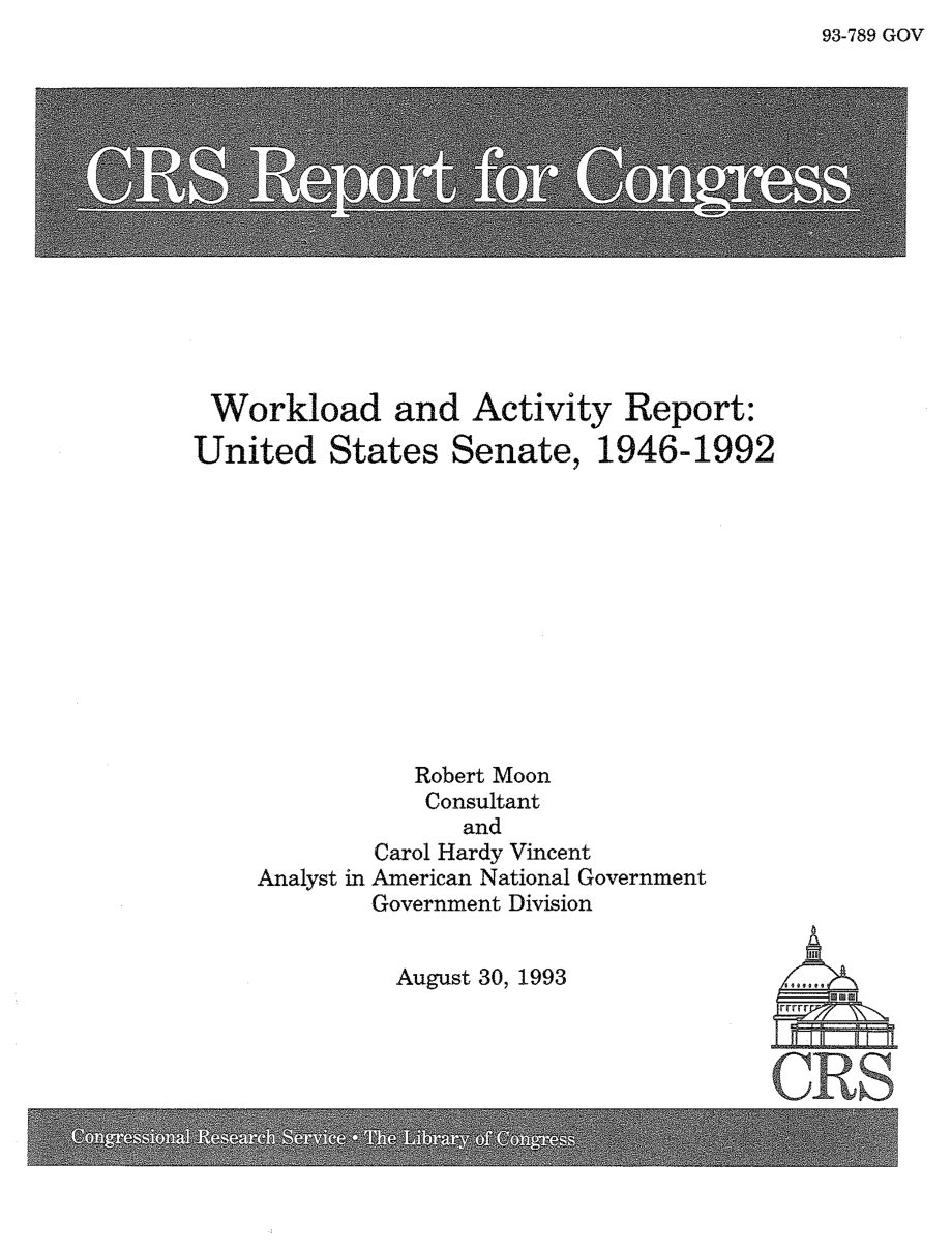 [19930830]93-789_工作量和活动报告：1946-1992年美国参议院.pdf_第1页