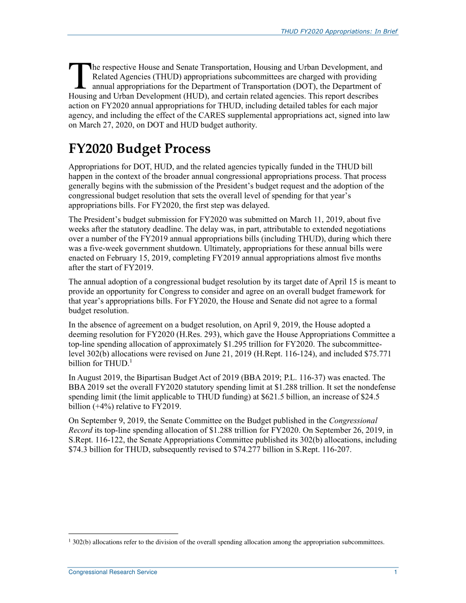 [20200518]R45774_2020财年交通、住房和城市发展及相关机构（THUD）拨款：简言之.pdf_第3页