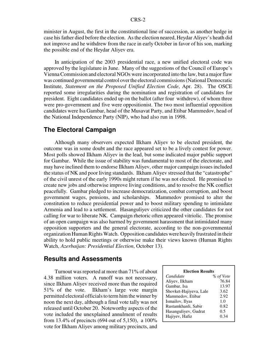 [20031105]RS21661_阿塞拜疆2003年总统选举和继任：对美国利益的影响.pdf_第2页