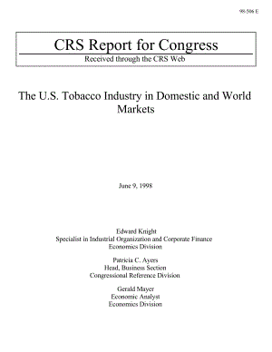 [19980609]98-506E_The U.S. Tobacco Industry in Domestic and World Markets.pdf