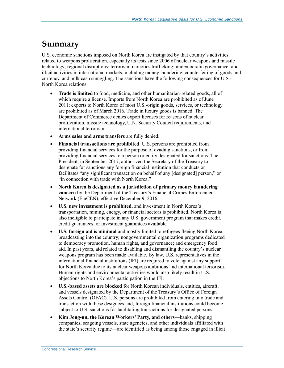 [20200309]R41438_朝鲜：美国经济制裁的立法依据.pdf_第2页