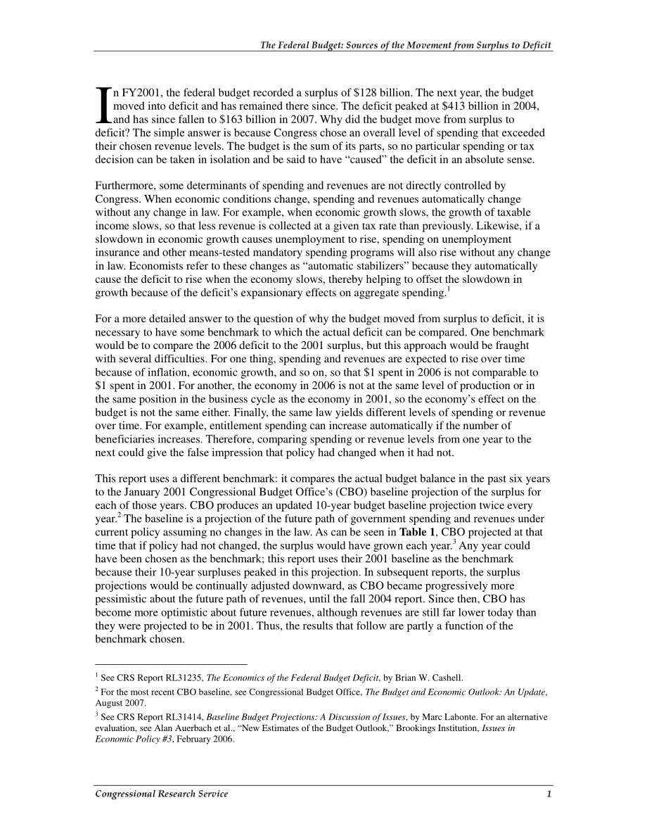 [20071108]RS22550_联邦预算：盈余转赤字的来源.pdf_第3页