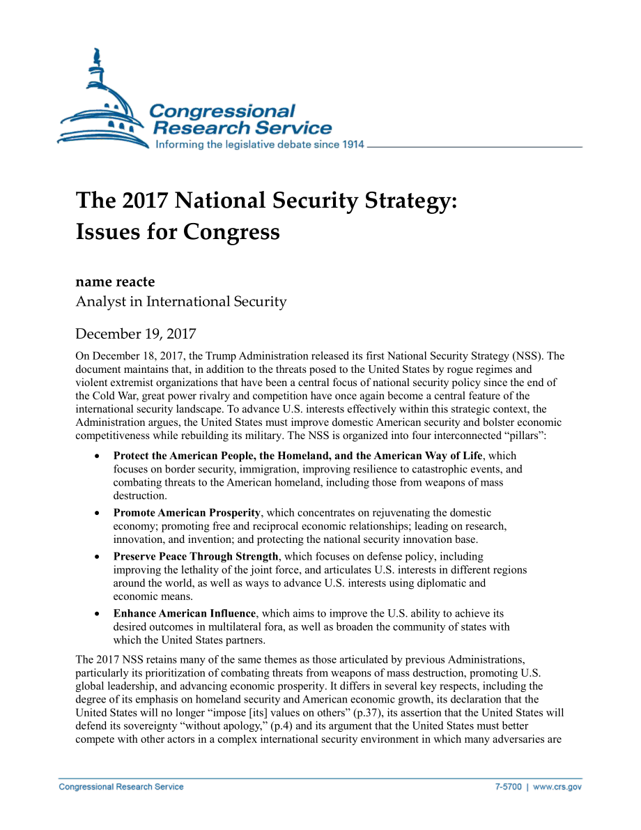 [20171219]IN10842_2017年国家安全战略：国会议题.pdf_第1页