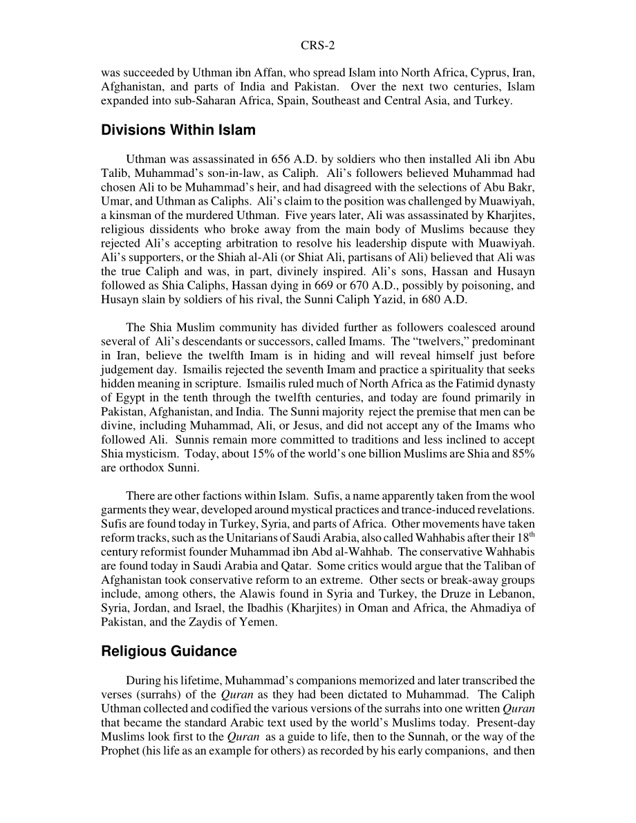 [20030219]RS21432_伊斯兰教：基础.pdf_第2页
