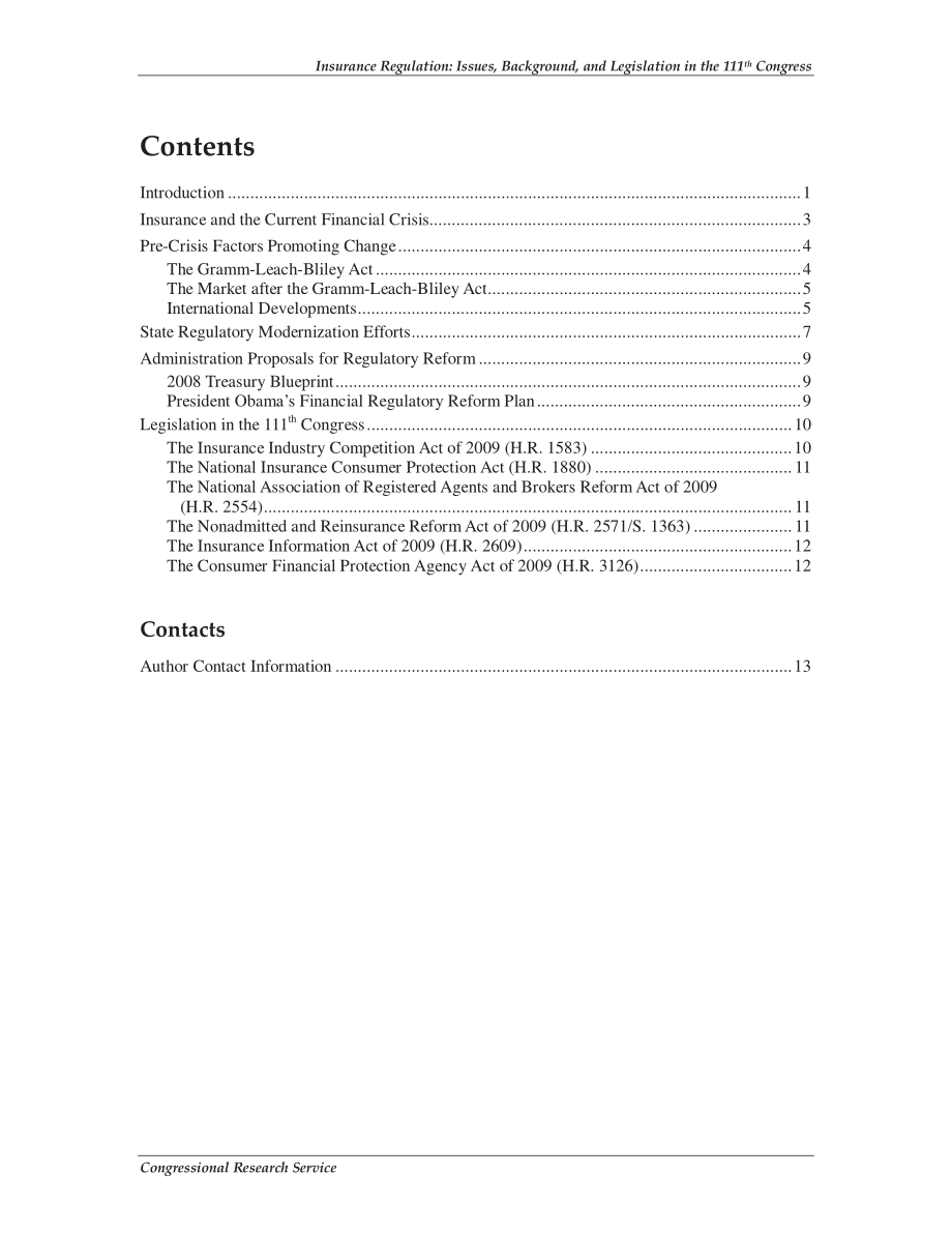 [20090819]R40771_保险监管：第111届国会的议题、背景和立法.pdf_第3页