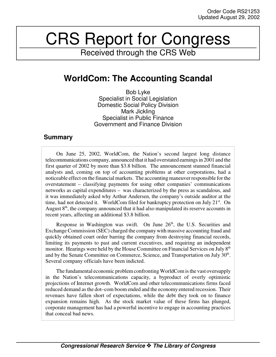 [20020829]RS21253_世通：会计丑闻.pdf_第1页