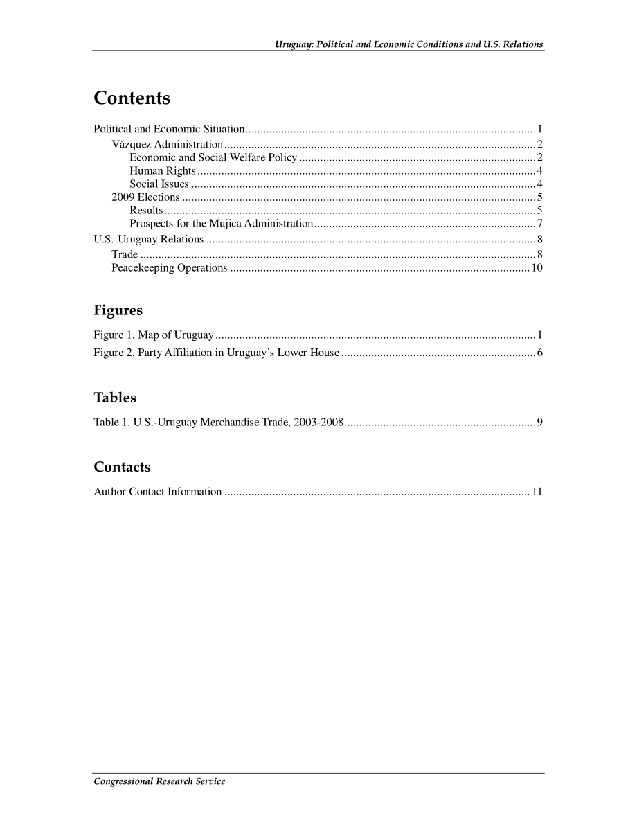 [20100104]R40909_乌拉圭：政治和经济状况与美国关系.pdf_第3页