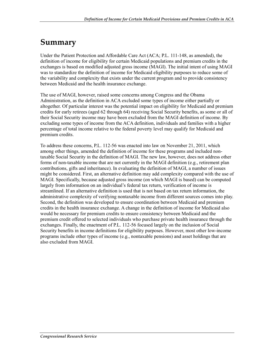 [20130205]R41997_ACA中某些医疗补助条款和保费信贷的收入定义.pdf_第2页