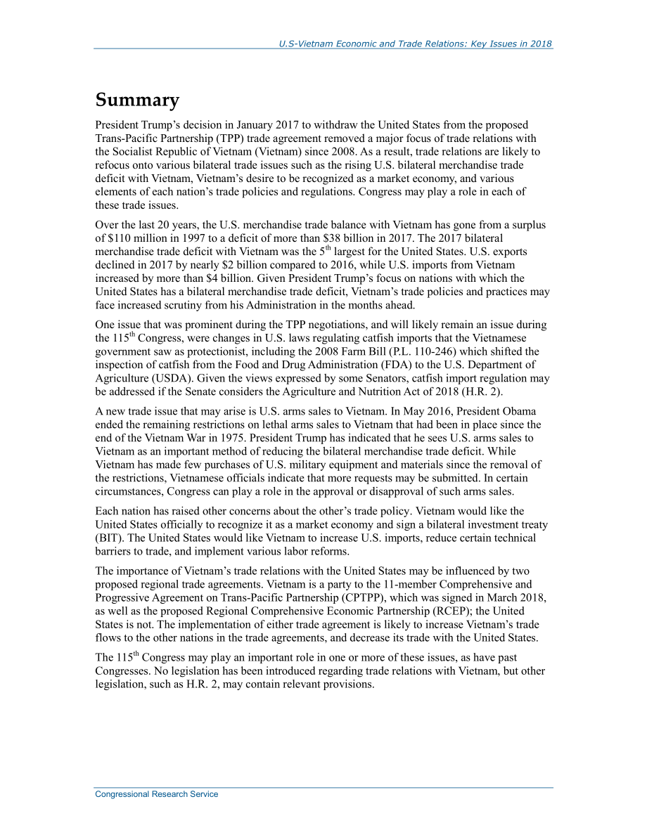 [20180416]R45172_南越经贸关系：2018年关键问题.pdf_第2页