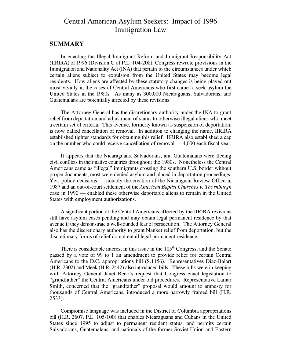 [19971121]97-810EPW_中美洲寻求庇护者：1996年移民法的影响.pdf_第3页