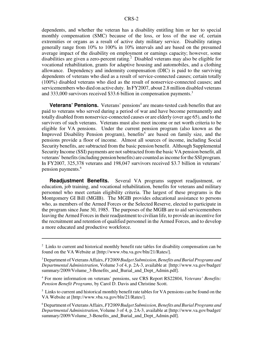 [20080625]RS22902_退伍军人福利：概述.pdf_第2页