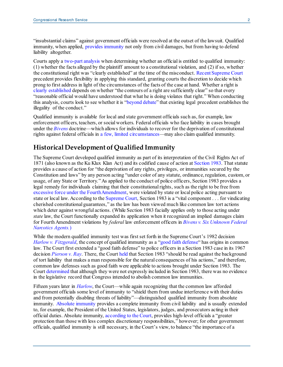 [20200625]LSB10492_维持治安：限定豁免和国会考虑.pdf_第2页