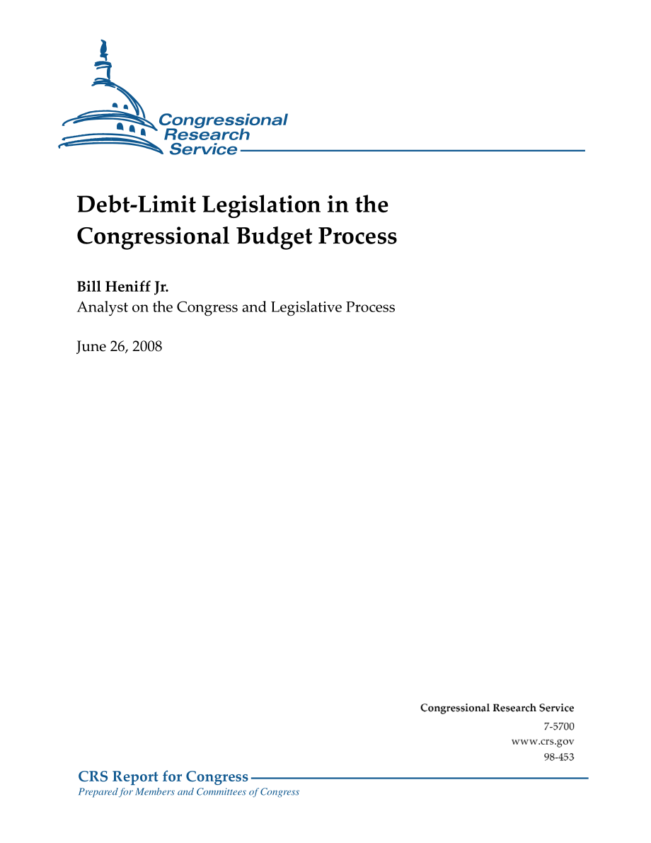 [20080626]98-453_国会预算过程中的债务限额立法.pdf_第1页