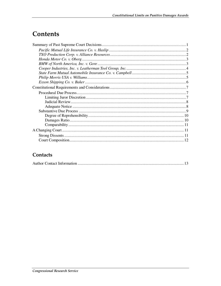 [20100125]RL33773_惩罚性赔偿裁决的宪法限制：最高法院判例分析.pdf_第3页