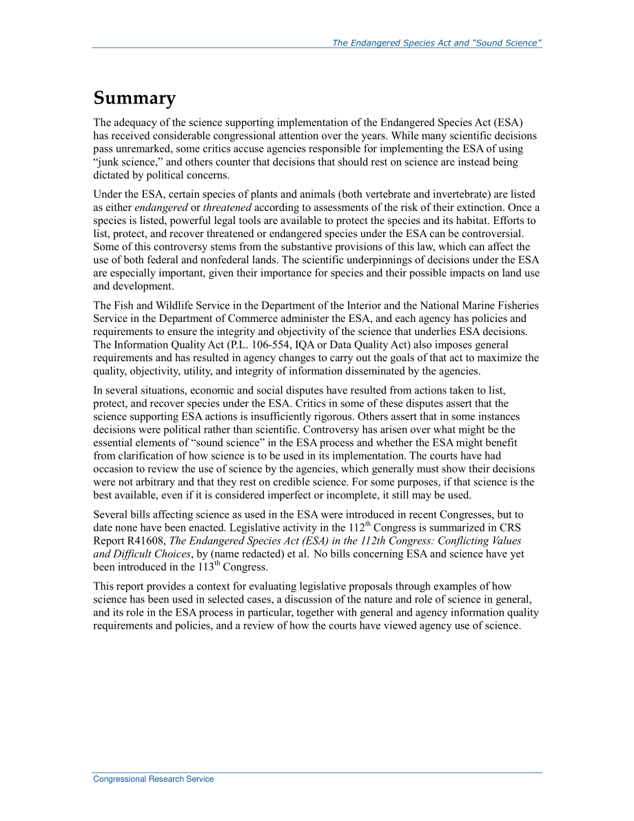 [20130123]RL32992_《濒危物种法》和“健全科学”.pdf_第2页