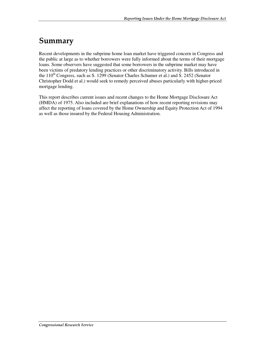 [20081024]RL34720_《住房抵押贷款披露法案》下的报告问题.pdf_第2页