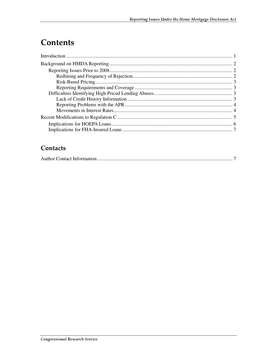 [20081024]RL34720_《住房抵押贷款披露法案》下的报告问题.pdf_第3页
