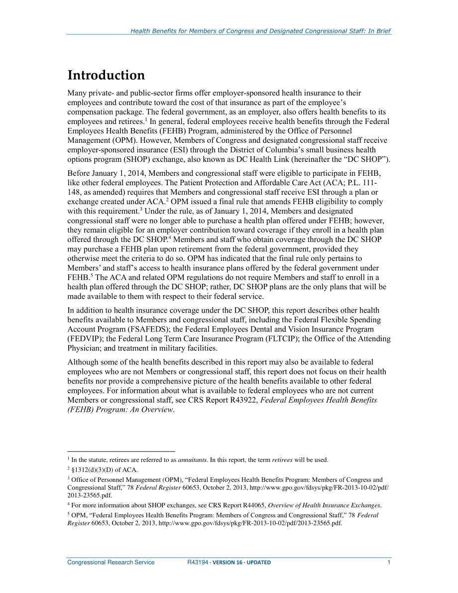 [20170113]R43194_国会议员和指定国会工作人员的健康福利：简言之.pdf_第3页