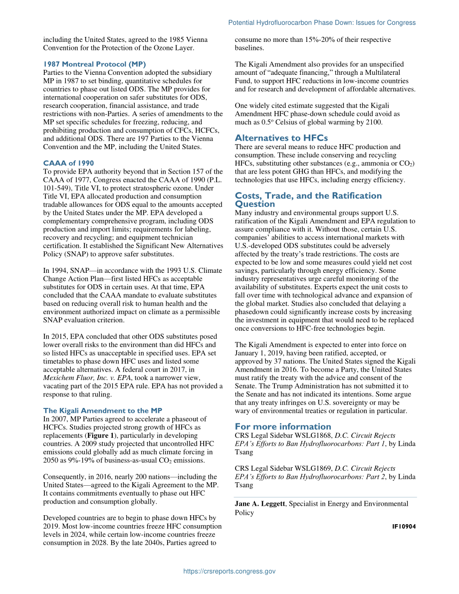 [20180607]IF10904_潜在的氢氟碳化合物逐步减少：国会议题.pdf_第2页