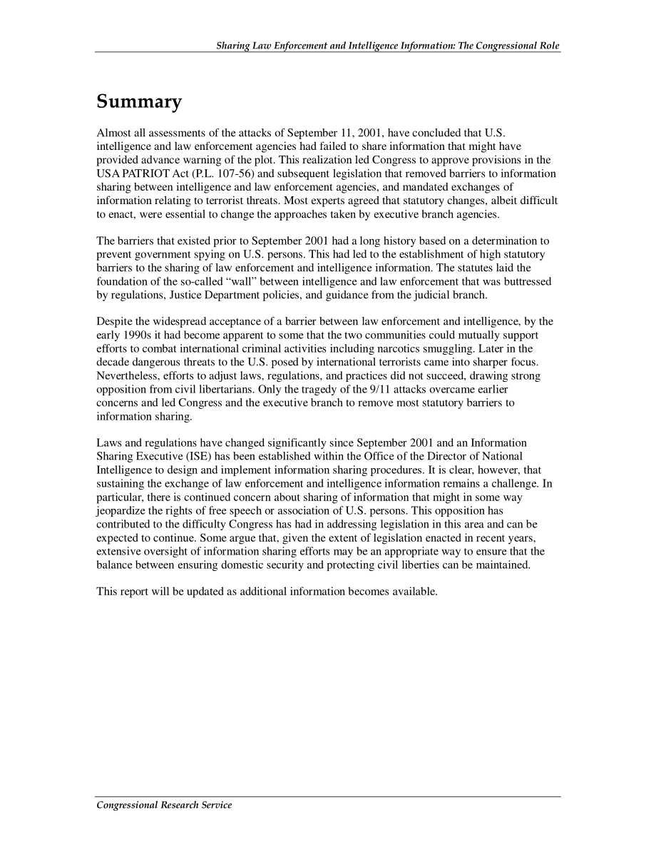 [20070213]RL33873_共享执法和情报信息：国会的作用.pdf_第2页