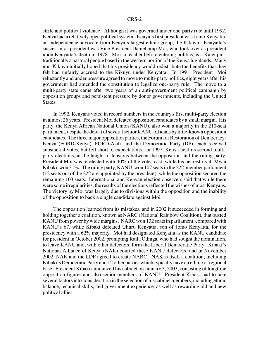 [20071128]RS22524_肯尼亚：当前状况和未来挑战.pdf_第2页