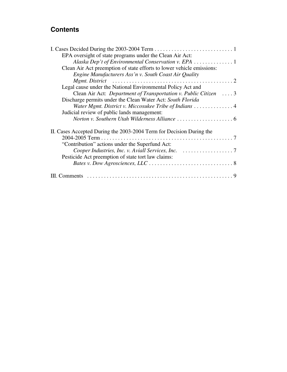 [20040907]RL32569_最高法院重新审视环境：2003-2004年期间裁定或受理的7起案件.pdf_第3页