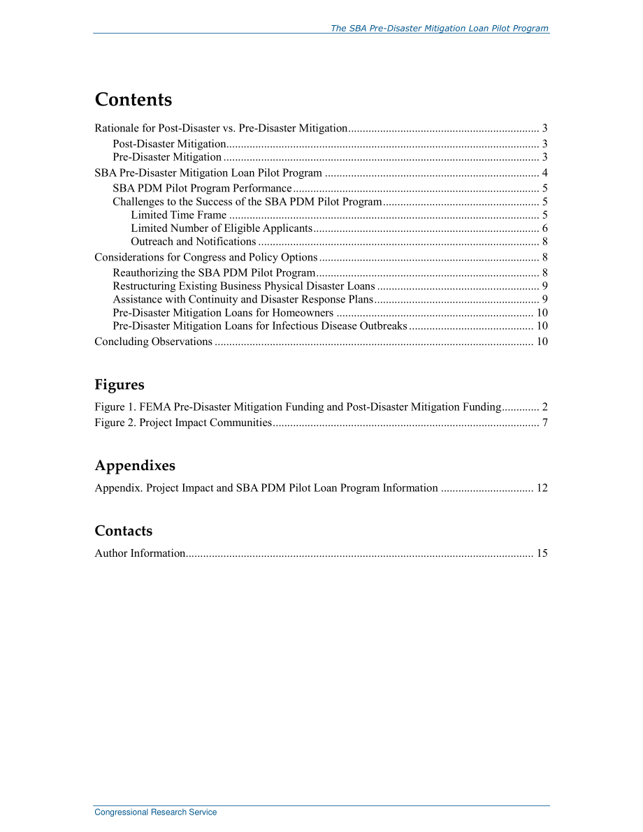 [20201005]R46118_SBA灾前减灾贷款试点计划：国会考虑因素和政策选择.pdf_第3页