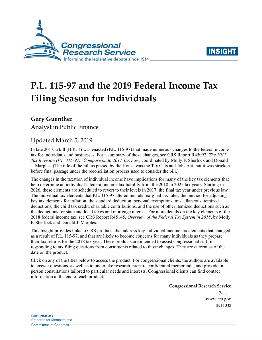 [20190305]IN11033_P、 L115-97和2019年个人联邦所得税申报季节.pdf_第1页