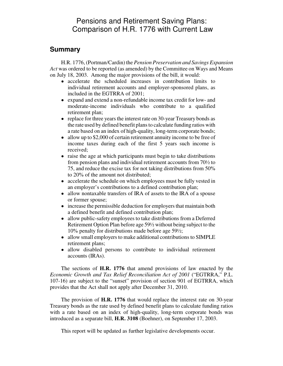 [20031003]RL31939_养老金和退休储蓄计划：H.R.的比较1776年现行法律.pdf_第2页