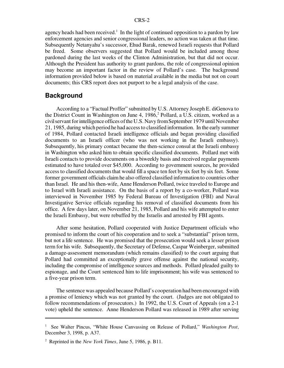 [20010131]RS20001_乔纳森·波拉德：总统宽大处理的背景和考虑.pdf_第2页