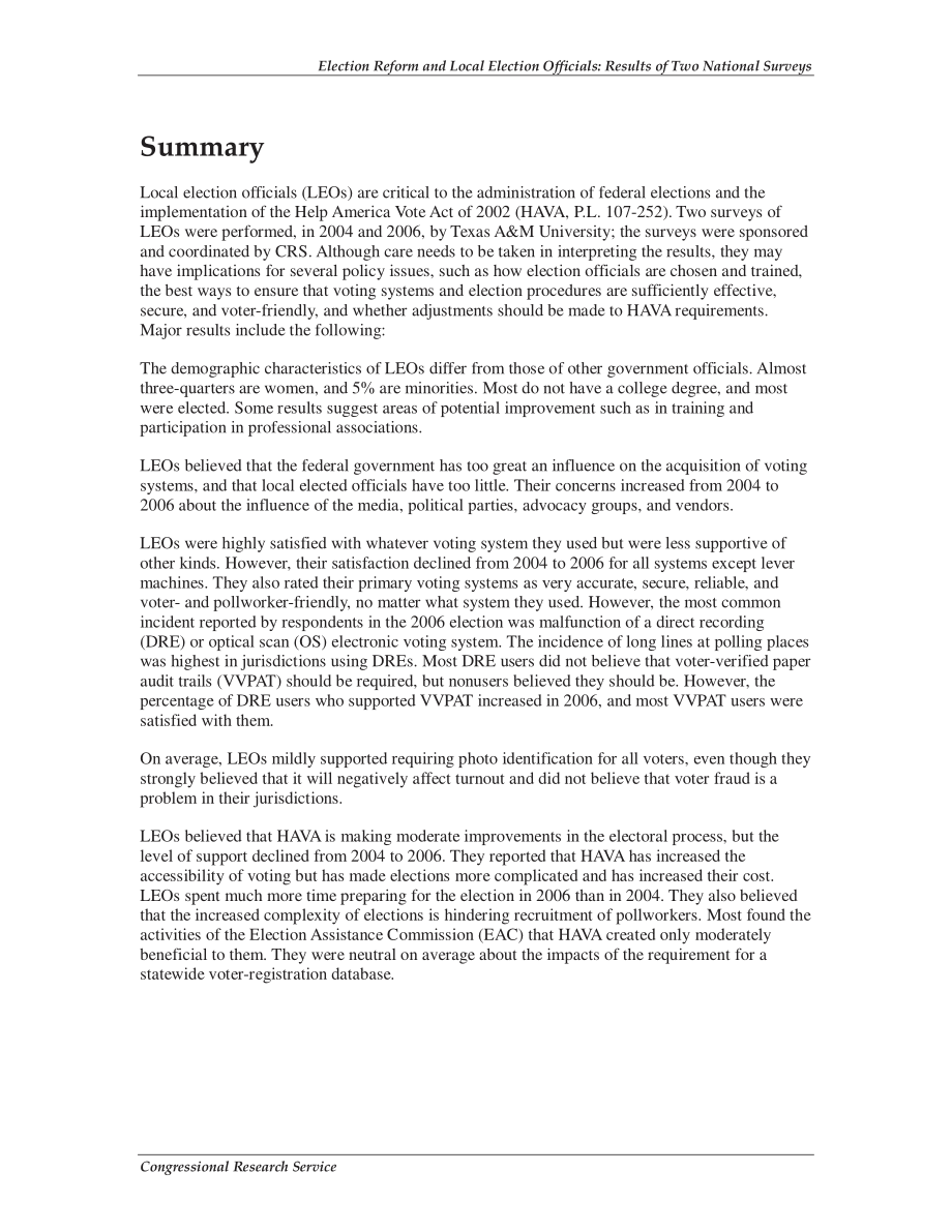 [20080227]RL34363_选举改革和地方选举官员：两次全国调查结果.pdf_第2页